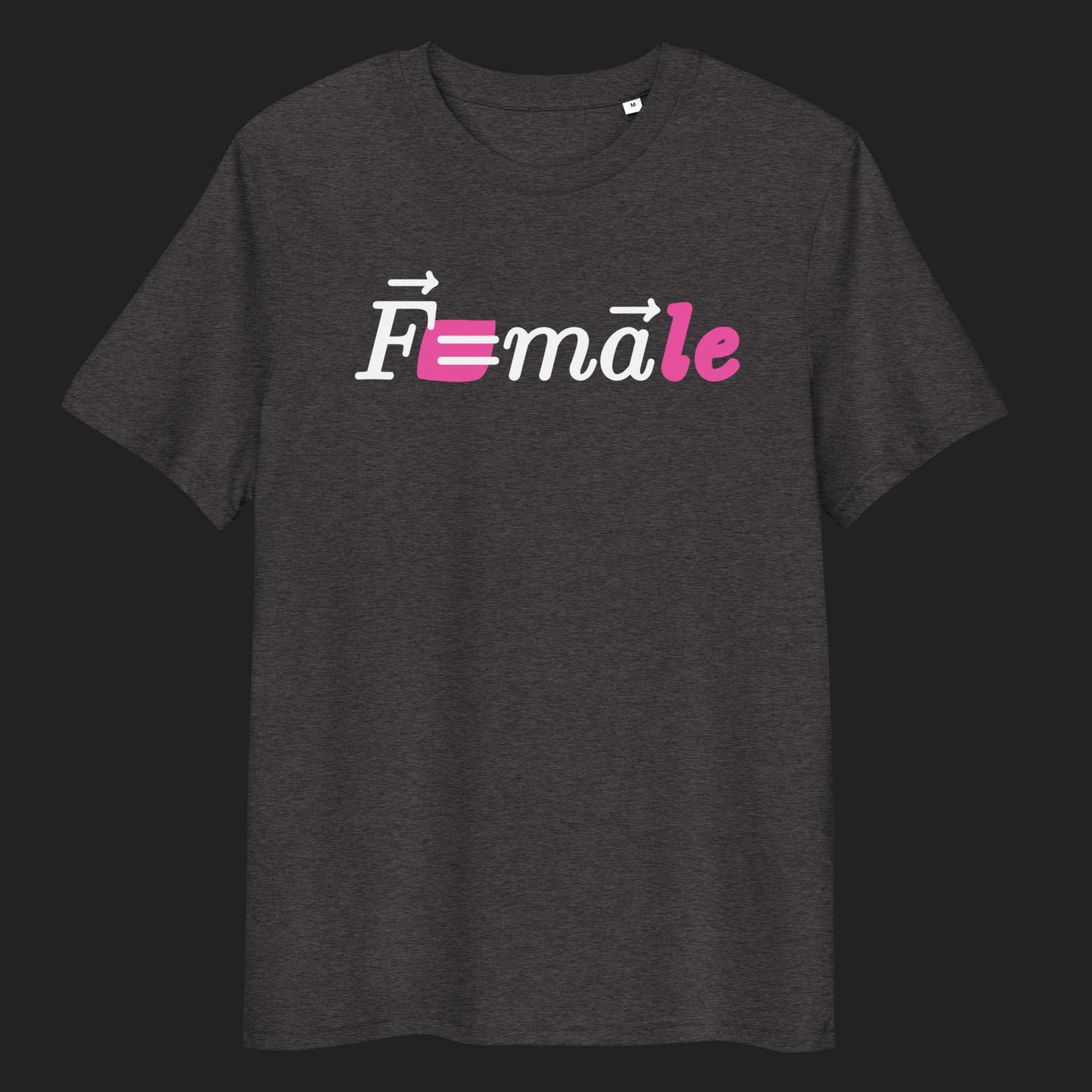"Force is F=male" unisex organic cotton t-shirt 🌿