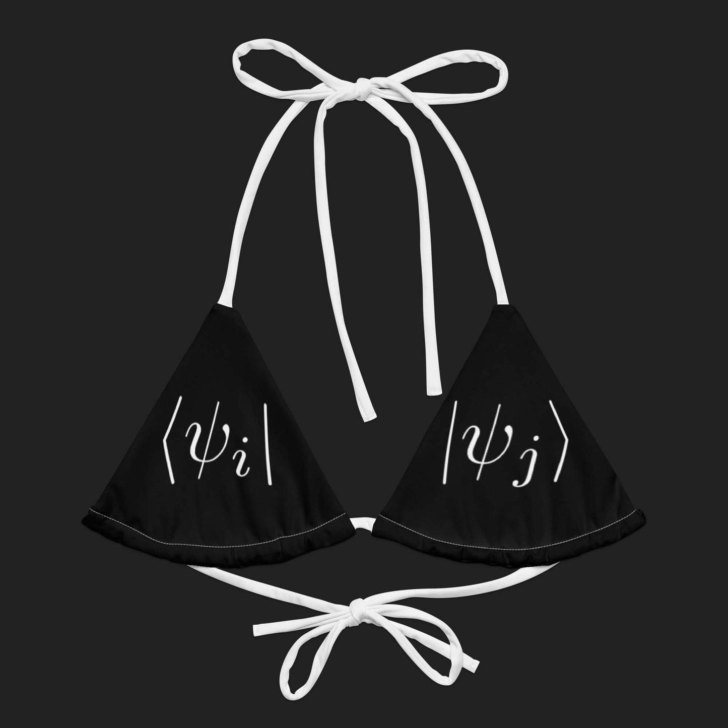 "Inner Product" Recycled String Bikini Top ♻️