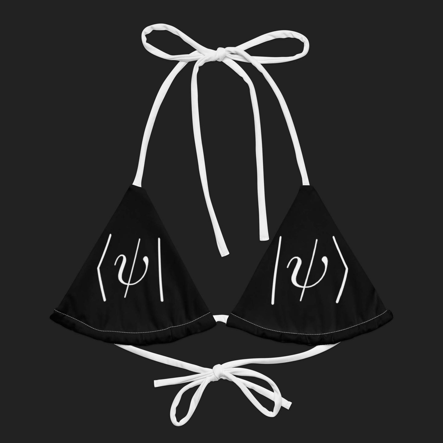 "Inner Product" Recycled String Bikini Top ♻️